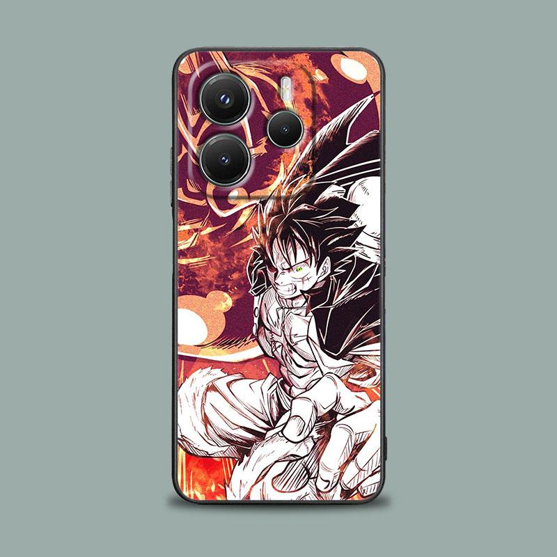 One Luffys Piece Sun God Nika Case For Xiaomi Redmi Note 15 14 13 12 11 10 Pro Plus 5G For Redmi 15C 15 14C 13C 12C Phone Cover