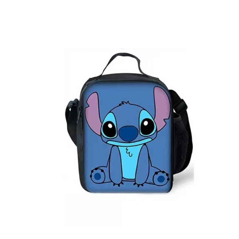 Stitch Lunchbox With Polyester Fabric For Kids School Lunch And Portable Design