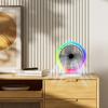 Вентилятор циркуляции воздуха USB-перезаряжаемый 3-скоростной настольный вентилятор с цветной подсветкой 1200 мАч небольшой охлаждающий вентилятор для гостиной общежития офиса