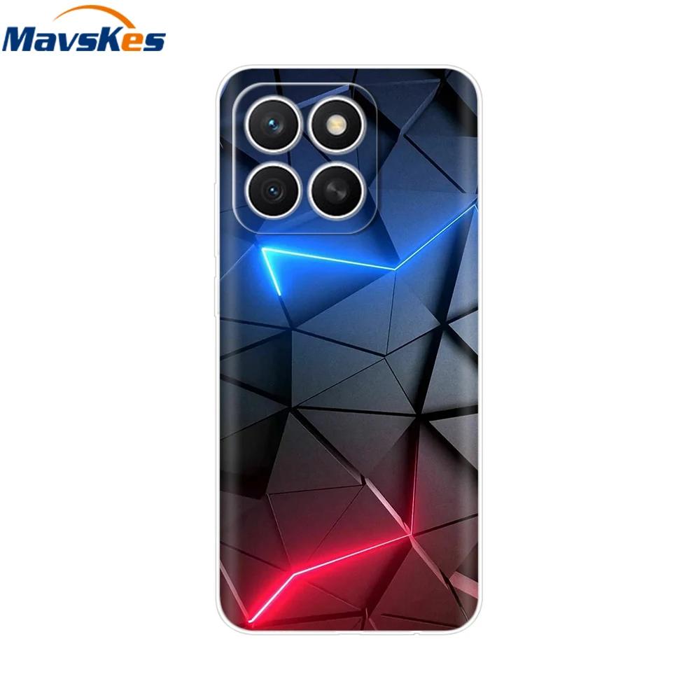 Чехол для Honor X8c HonorX8C 2025 Новая Мода Мультяшная Задняя Крышка Мягкий ТПУ Прозрачные Чехлы для Телефона Для Honor X8c Fundas Сумки Защитные