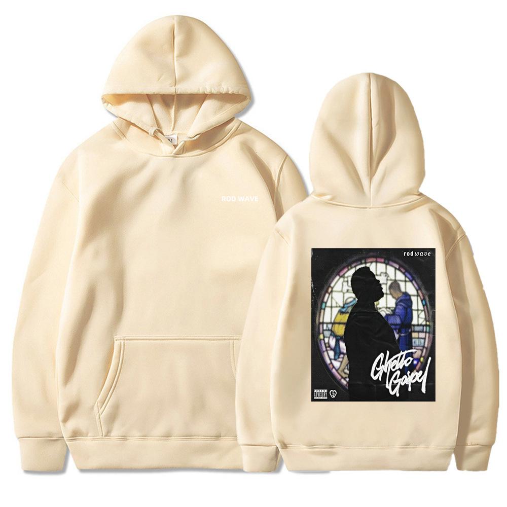 Rod Wave Ностальгия Музыкальный тур Толстовки Женские Мужские Длинные рукава Свитшоты с капюшоном Унисекс Крутая Повседневная Уличная Мода Y2K Уличная Мода Пуловеры Одежда
