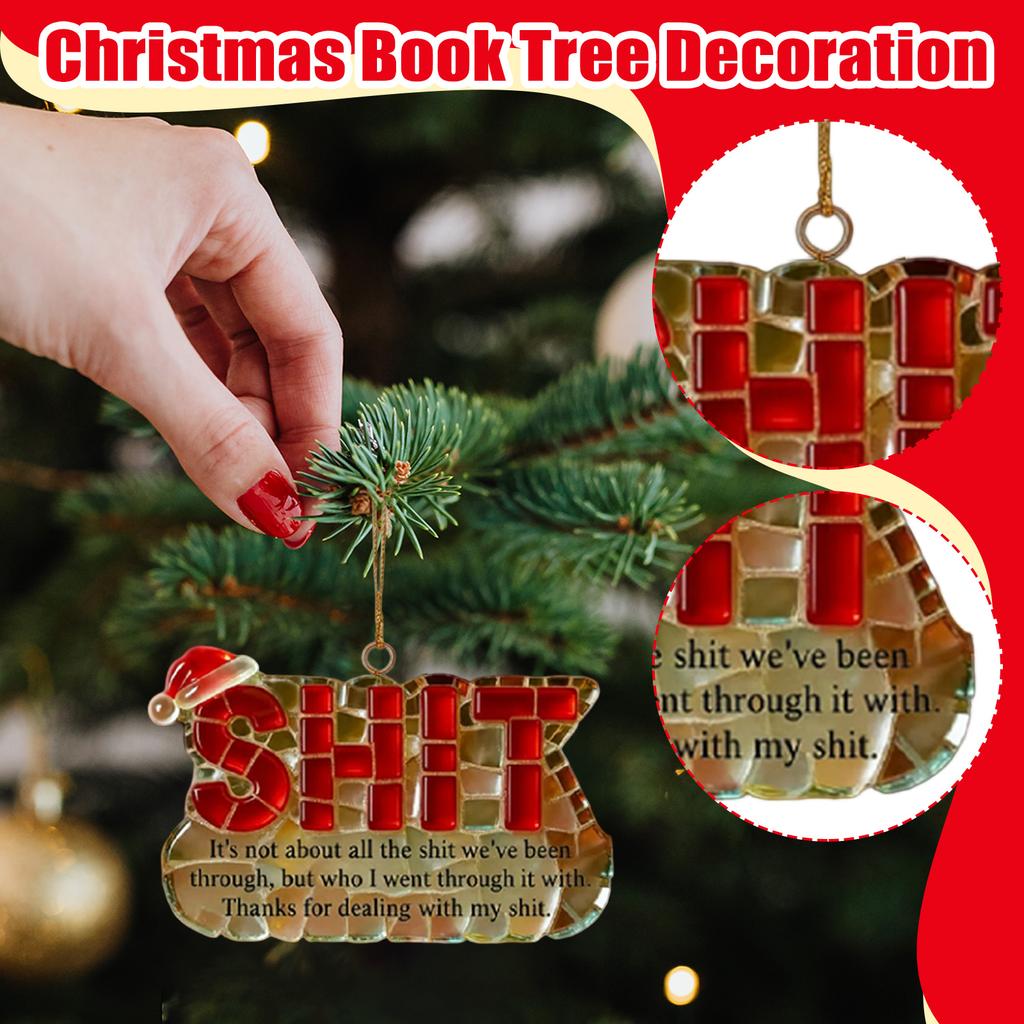 2D Christmas Decoration Pendant Christmas Tree Tag Theme Party Crafts Ornament