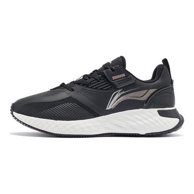 Li Ning Cloud Shield Амортизация Отскок Низкие Кроссовки для бега Женские Черные AGLR234-4