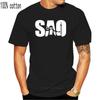 SAO Sword Art Online Logo Cartoon Anime Men's Black T-Shirt Size S To 3XL