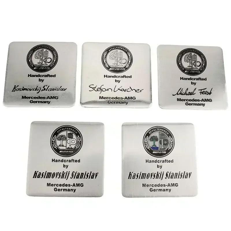 NSY2 Engine Nameplate Sticker 65mm AFFALTERBACH AMG Engine Sticker Interior Badge Sticker For AMG Mercedes-benz Maybach Car Styling