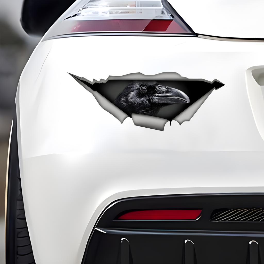 Наклейки на автомобиль для ворон, спрятанных в норах, водонепроницаемые наклейки неправильной формы для украшения автомобиля