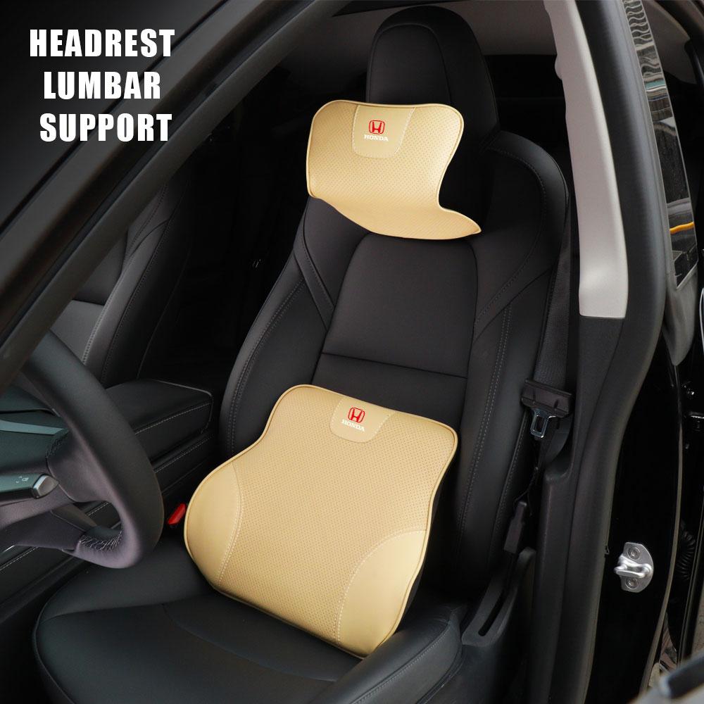 AAAHU1 Car Memory Foam Lumbar Support Headrest Neck Pillow Accessories For Honda Mugen Typer ACCORD Airwave Avancier Civic INSPIRE GK5