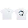 Cross-border new graffiti letter printing European and American street trendy brands loose and versatile casual men's and women's short-sleeved round