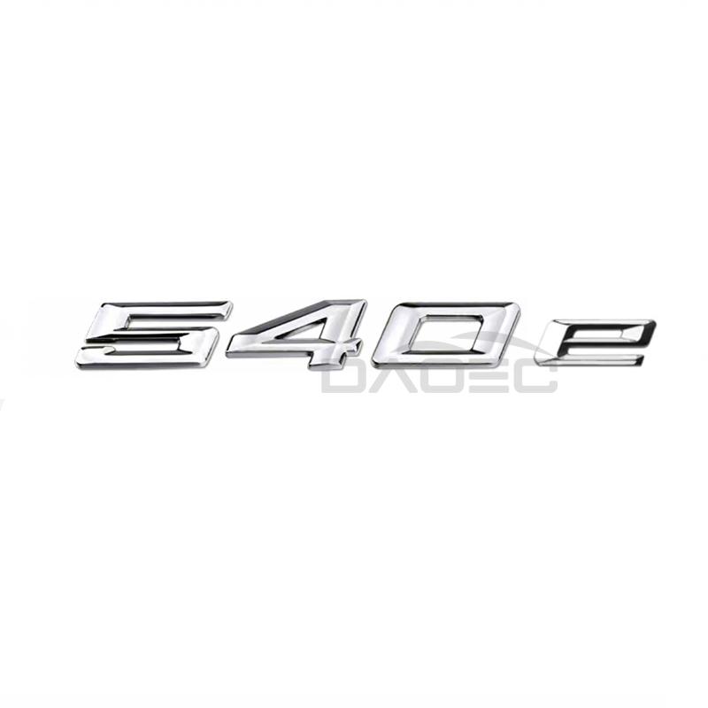 Car Trunk Chrome Letters Badge Emblem Decals Sticker For BMW 5 Series 520e 525e 528e 530e 540e 545e 550e E39 E60 E61 F10 F11 G30
