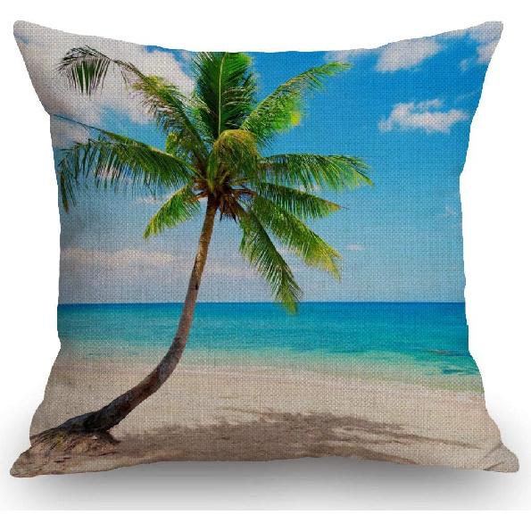 SSOIU Farmhouse Pillow Covers with Be You Tiful Quote 18 x 18 Inch for Farmhouse Decor Housewarming Presents for New Home
