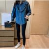 Women's Denim Shirt Loose Double Pocket Long Sleeved Versatile Casual Coat Shirt Women Fashion Jean Jackets Spring Autumn Trend 2025