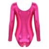 Женский длинный рукав гимнастический балетный купальник танцевальный облегающий костюм