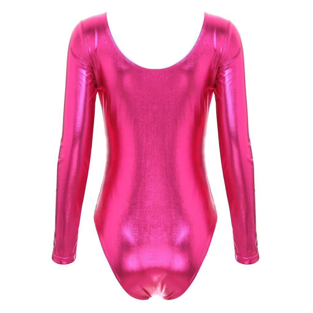 Женский длинный рукав гимнастический балетный купальник танцевальный облегающий костюм