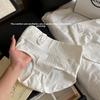 Женские трусы большого размера, весна-осень, широкие, хлопок 7А, антибактериальные, с удлиненной ластовицей, без следов, с высокой талией