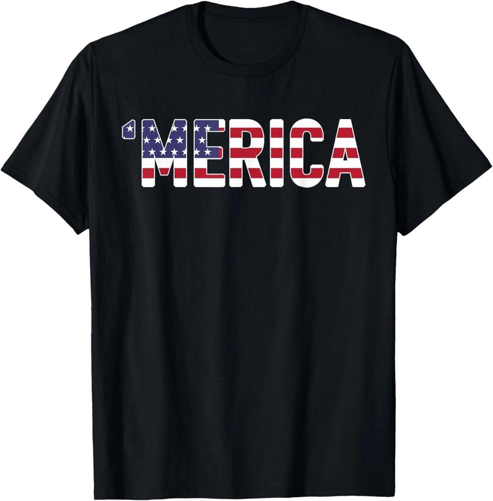Merica T-Shirt - Awesome Cool Fun Patriotic USA Novelty