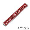 1Pc  Metal Limited Edition Logo Fender Trunk Badge Emblem Racing SUV Sports Stickers Car Body Decal for All Car