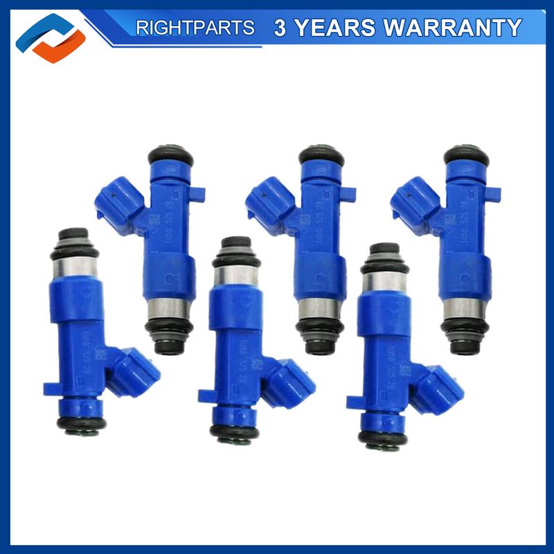 6PCS 16600-JF00A Fuel Injectors For 2009-2017 Nissan GT-R 550cc G37 350Z 370Z 16600JF00A 14002 AN001