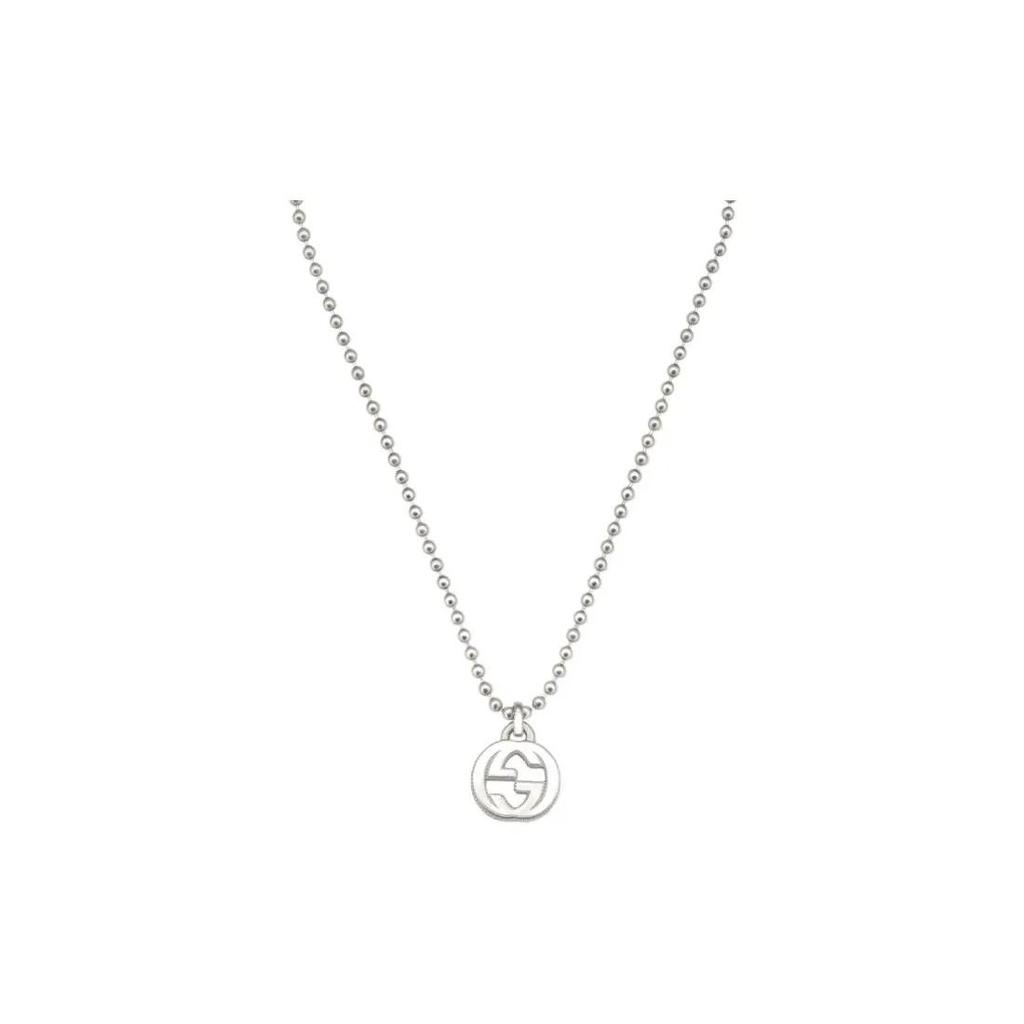 GUCCI Interlocking G Necklace In Silver (Unisex) Necklaces YBB47921700100U