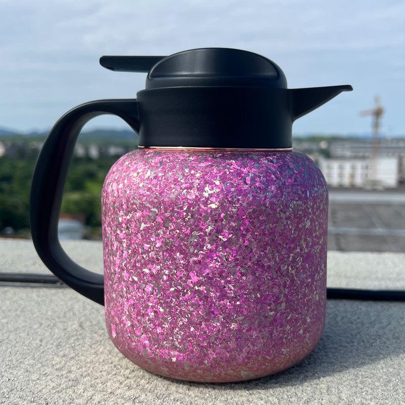 Le Hu Jian Pure Titanium Vacuum Insulated Cup with Magnetic Lid and Laser Engraving - Anti-Drop Stewing and Soaking Cup, New Model.