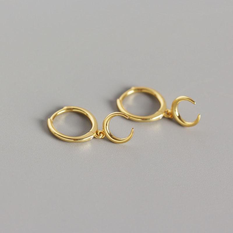 Fashion Silver Jewelry Sets 925 Sterling Silver Moon Star Snake Dangle Earring Huggie Earrings Gold Plated Hoop Earrings Women