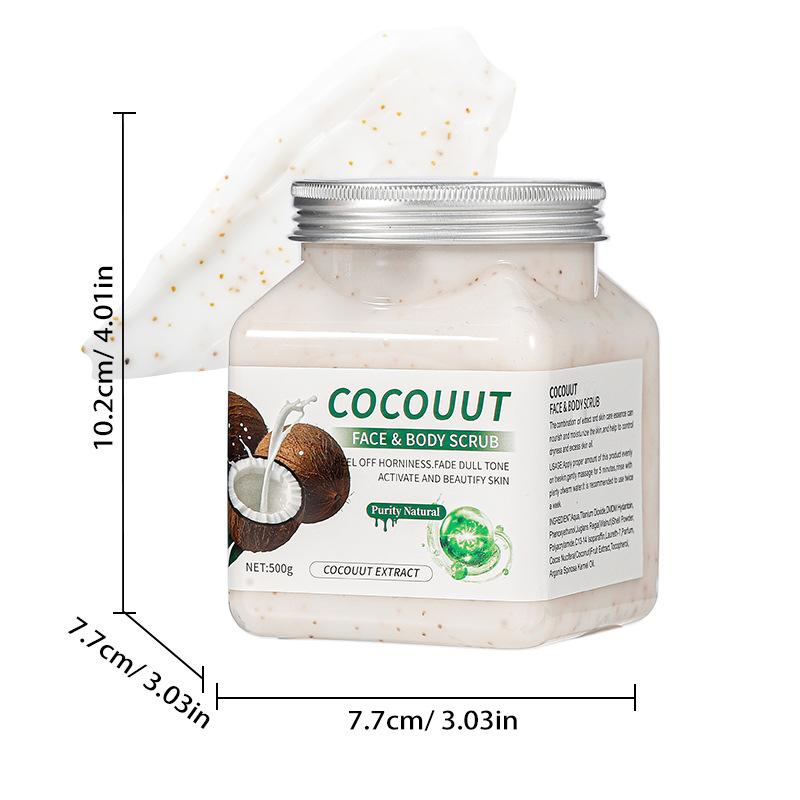 Скраб для тела Exfoliator 500 г Глубоко очищающий кофейный скраб Большая бутылка Удаление мурашек