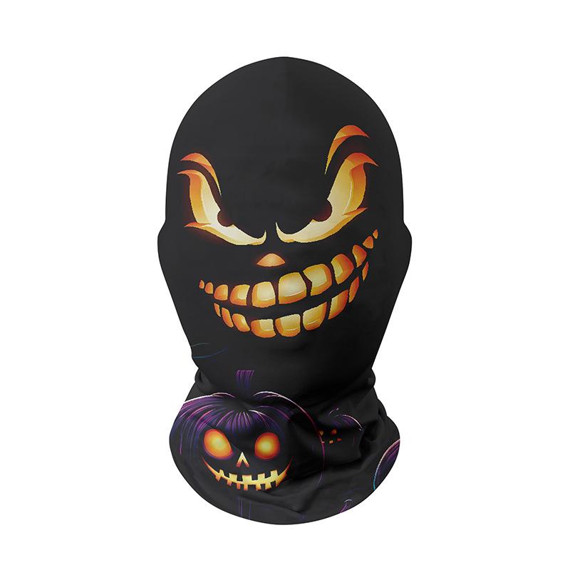 Halloween Christmas Balaclava Funny Carnival Character Evil Bloody Clown Ski Mask with Red Nose Headgear Unisex Polyester