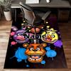 Custom Freddy bear Mat Personalized Name, Polyester Washable Indoor Entryway Rug, Gift for Christmas, Easter, Thanksgiving Day