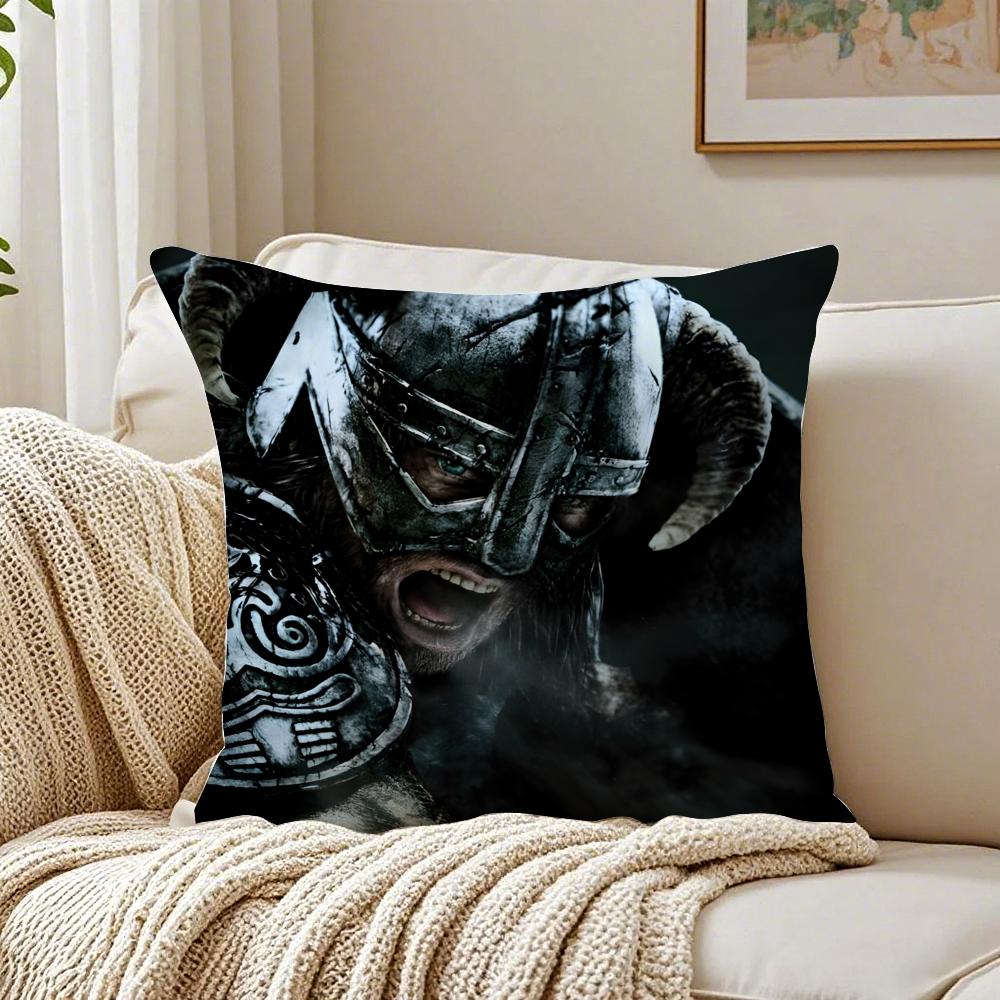 Game OpenWorld The EElder SScrolls V Cushion Cover Pillowcase Antidustmite living Room Sofa Decor Cushion Room