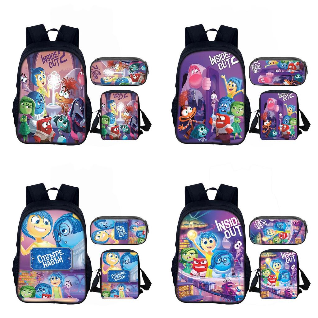 Школьный рюкзак Inside Out 16 дюймов, набор, полиэстер, для детей и подростков