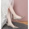 Cresfimix Zapatos De Mujer женские милые легкие серебристые свадебные туфли на шпильках женские повседневные туфли на золотистом блестящем каблуке A9426