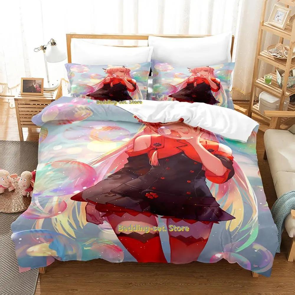 Pixiv Fantasia T Bedding Set Single Twin Full Queen King Size Bed Set Adult Kid Bedroom Duvetcover Sets Anime Parure de lit Bed