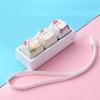 Cartoon Cat Keycap Fidget Keychain 3 Keys Finger Press Keycap Keychain  Calming
