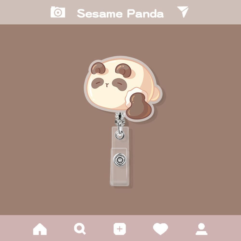 Cartoon Animal Cartoon Retractable Badge Reel Dumplings Cute Bunny ID Holder Hospital Supplies