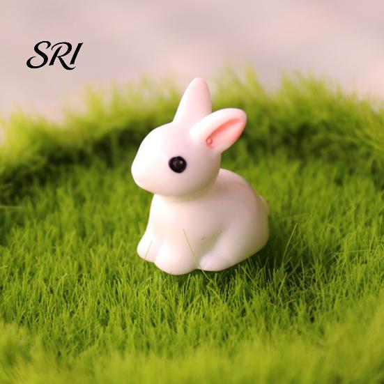 Miniature Elf Figurine Animal Mini Dolphin Bunny Duck Chick Rabbit Resin Statue Ornament Dollhouse Fairy Garden Micro Landscape Decoration