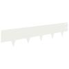 Lawn Edging 10 Pcs 100 X 20 Cm Steel White