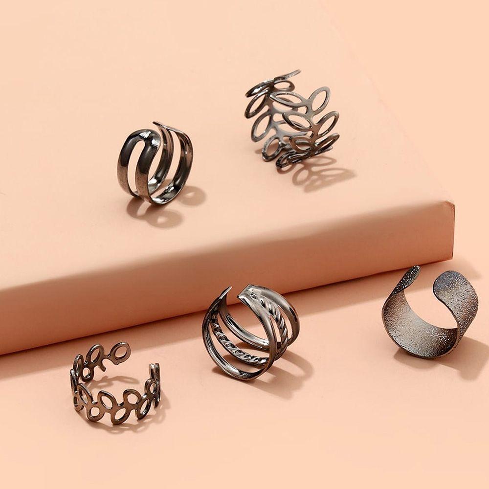 Without Pierced Girl C-Shape Ear Bone Clips Korean Style Earrings Earring Set Leaves Ear Cuff