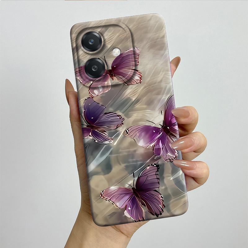 For OPPO A3 4G Phone Case A40 A40m CPH2669 CPH3669 Soft Silicone Sweet Painted Funda Coque Cartoon Printed Protective Back Cover