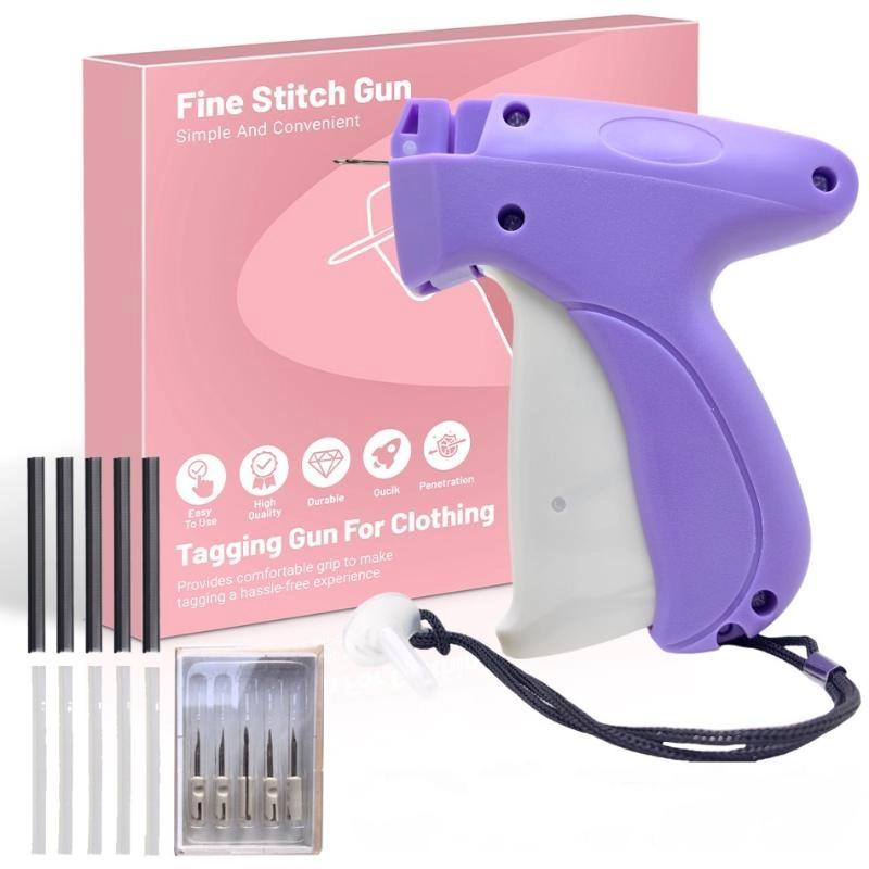 Тонкий степлер Stitchy Quick для одежды, микропистолет для бирок, мини-быстрый липкий швейный пистолет, инструмент для подгибки