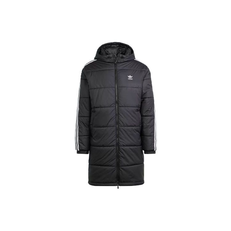 Adidas Originals Adicolor Three-Stripe Color Block Zip-Up Hoodie Men Jackets Black HZ0684