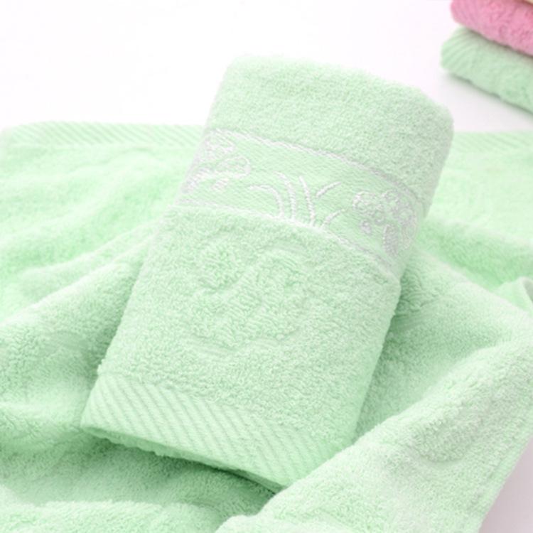 Thickened Pure Cotton Absorbent Towel for Daily & Sports Use; Custom Logo Embroidery Available