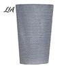 Large Capacity Planter for Tall Plants Round Flower Pot with Drainage Holes, 17 Inch Stone-Look Versatile Indoor Outdoor Greenery Container