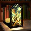 Acrylic Book Nook Gothic Arch Design Light-transmitting Table Setting  Bedroom Decor
