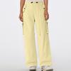 Women's Multi Pocket Straight Tube Slimming, Wide Leg Mopping, Solid Color Pants