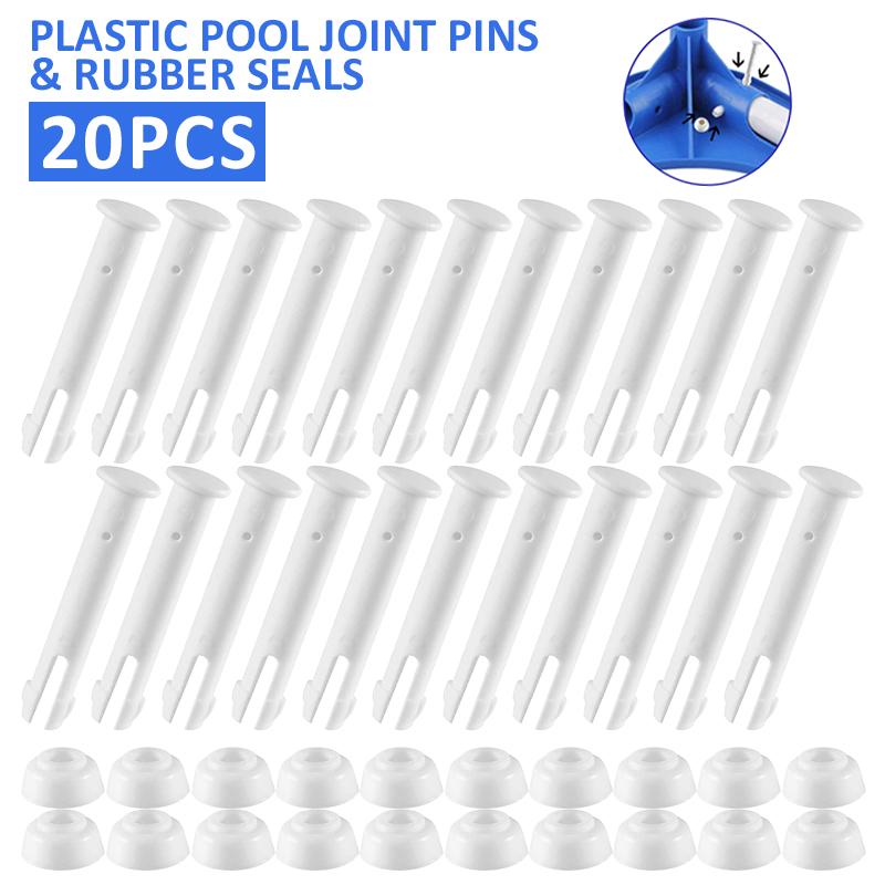 20 шт. пластиковые шарнирные штифты и резиновые уплотнения для надземных бассейнов Intex 13–24 футов