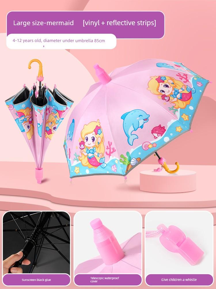 Children's Umbrella for Elementary School Boys, Kindergarten Girls, Special for School Use, Kids' Umbrella for 8-Year-Old Girls, 9