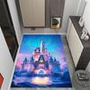 Frozen Olaf Cartoon Theme Non-Slip Rug - Made of polyester, suitable for home décor, bedrooms, living rooms, entryways, and studios.
