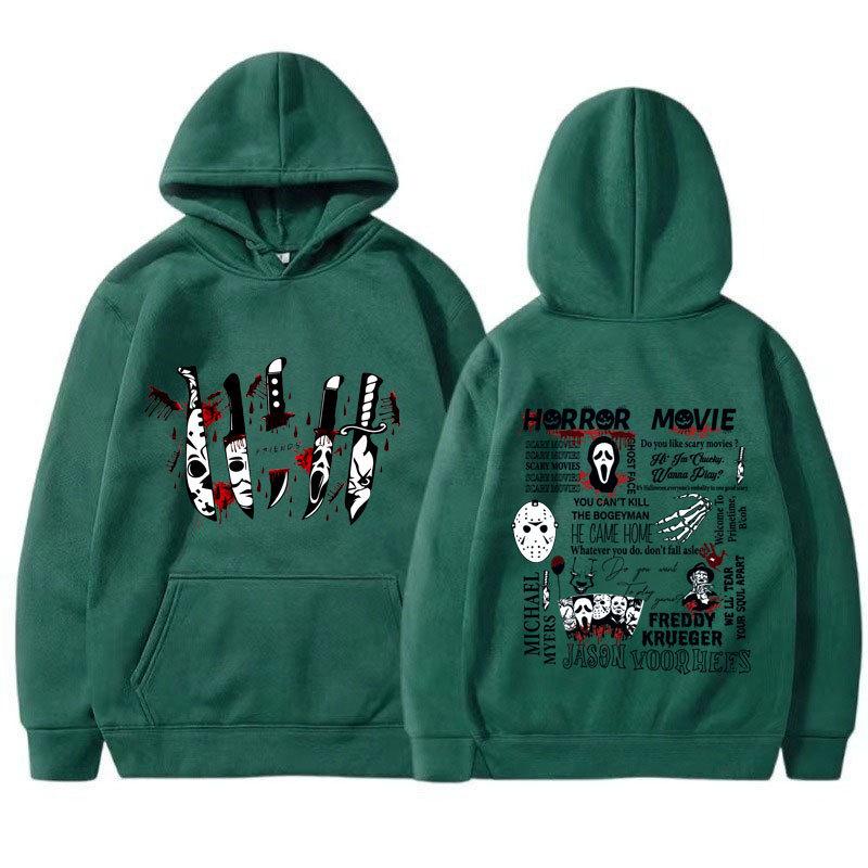 Friends Knife Horror Movie Halloween Hoodies Causal Unisex Hoodies