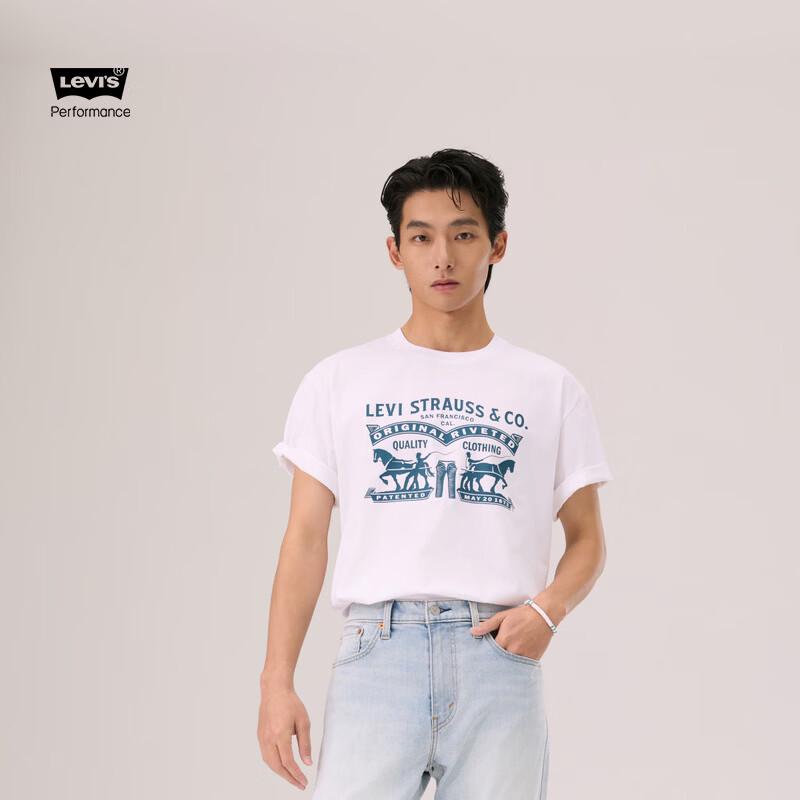 Levi's Мужская футболка Ice Cool с принтом «Две лошади»