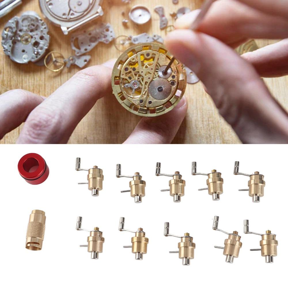 10Pcs Precision design Mainspring Coiler Full copper material Watch Repair Tool Mainspring coiling