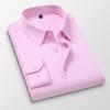 Большие размеры 5XL 6XL 7XL 8XL Мужская однотонная деловая рубашка Модная повседневная приталенная белая рубашка с длинным рукавом Мужская брендовая одежда